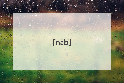 「nab」哪部著作的成书时间最长?